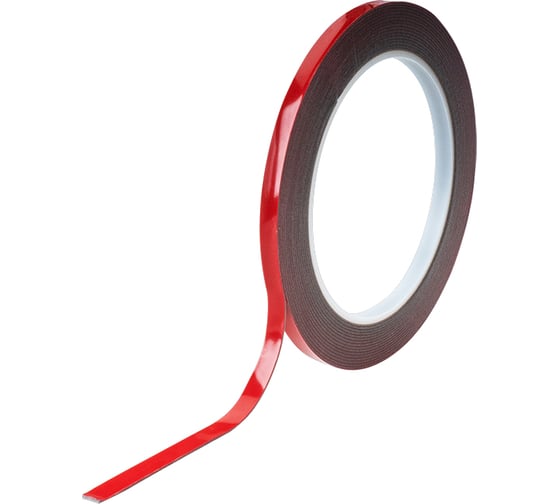 Изображение товара Двусторонняя монтажная клейкая лента AURA акрил, серая, 0,8мм x6мм, в мотке 5 м ZTC-A106G