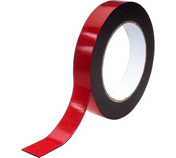 Изображение товара Двусторонняя монтажная клейкая лента AURA на вспененной основе, ЭВА, черная, 1ммx20мм, 5 м ZTC-E205F