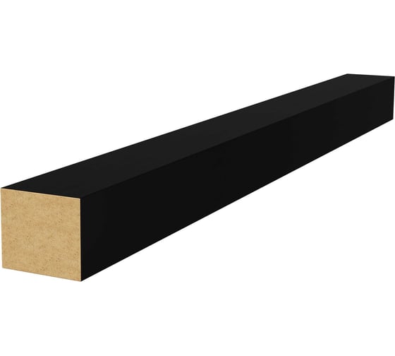 Изображение товара Руст стыковочный Cosca Decor 25x22x1350 мм, МДФ,черный 00-00076270