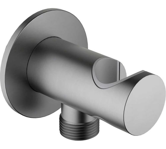 Изображение товара Шланговое подсоединение с держателем AQUATEK AQ2464BGM, шлиф. черный хром 00000139735