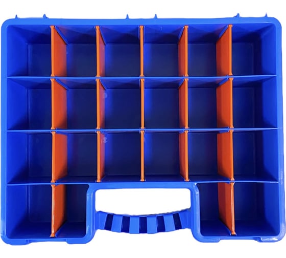 Изображение товара Органайзер ACCURATE 407x340x112 мм, синий, с разделителями, 22 ячейки AC40712