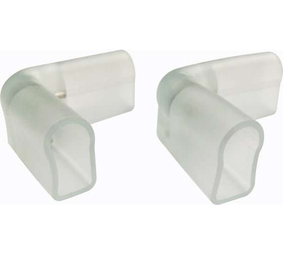 Изображение товара Комплект коннекторов Apeyron ПВХ, для углового соединения одностороннего светодиодного неона мини 8x16мм, 2 шт. 09-131-2