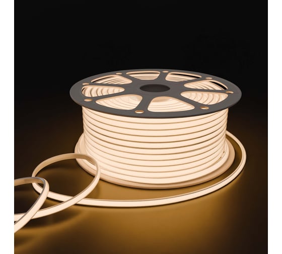 Изображение товара Светодиодная лента Apeyron 220В, 11Вт/м, 650лм/м, 3000К, НЕОН COB 288д/м, 11x7мм, 50м, IP65 17-51