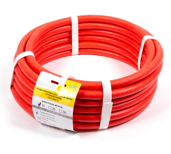 Изображение товара Рукав WELD 1-9-0.63 красный 10м
