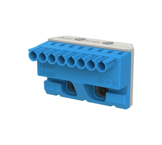 Изображение товара Самозажимной клеммник ABB, N8x4+2x25 мм ZK82B 1SPE007715F9703