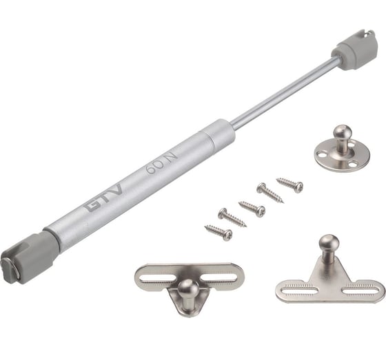 Изображение товара Мебельный газлифт GTV 60N, серый, упаковка 50 шт PD-G0060-N02