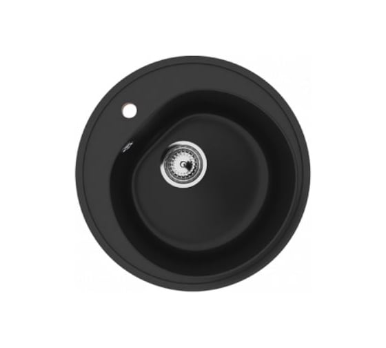 Изображение товара Кухонная мойка ULGRAN U-101 цвет: ультра-черный U-101-344