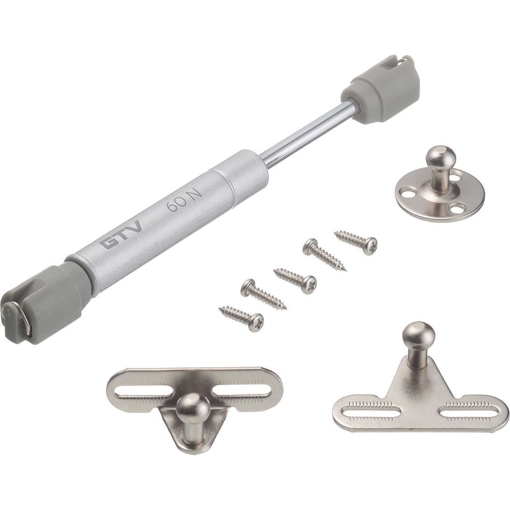 Изображение товара Газлифт GTV 60N с ходом 160 мм для мебели, серый