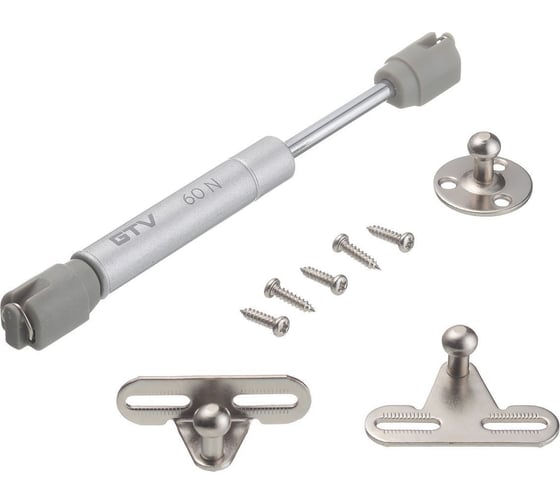 Изображение товара Мебельный газлифт GTV 60N L-160 мм, серый 50 шт PD-G60160-02