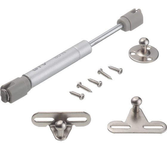 Изображение товара Мебельный газлифт GTV 80N L-160 мм, серый, упаковка 50 шт PD-G80160-02