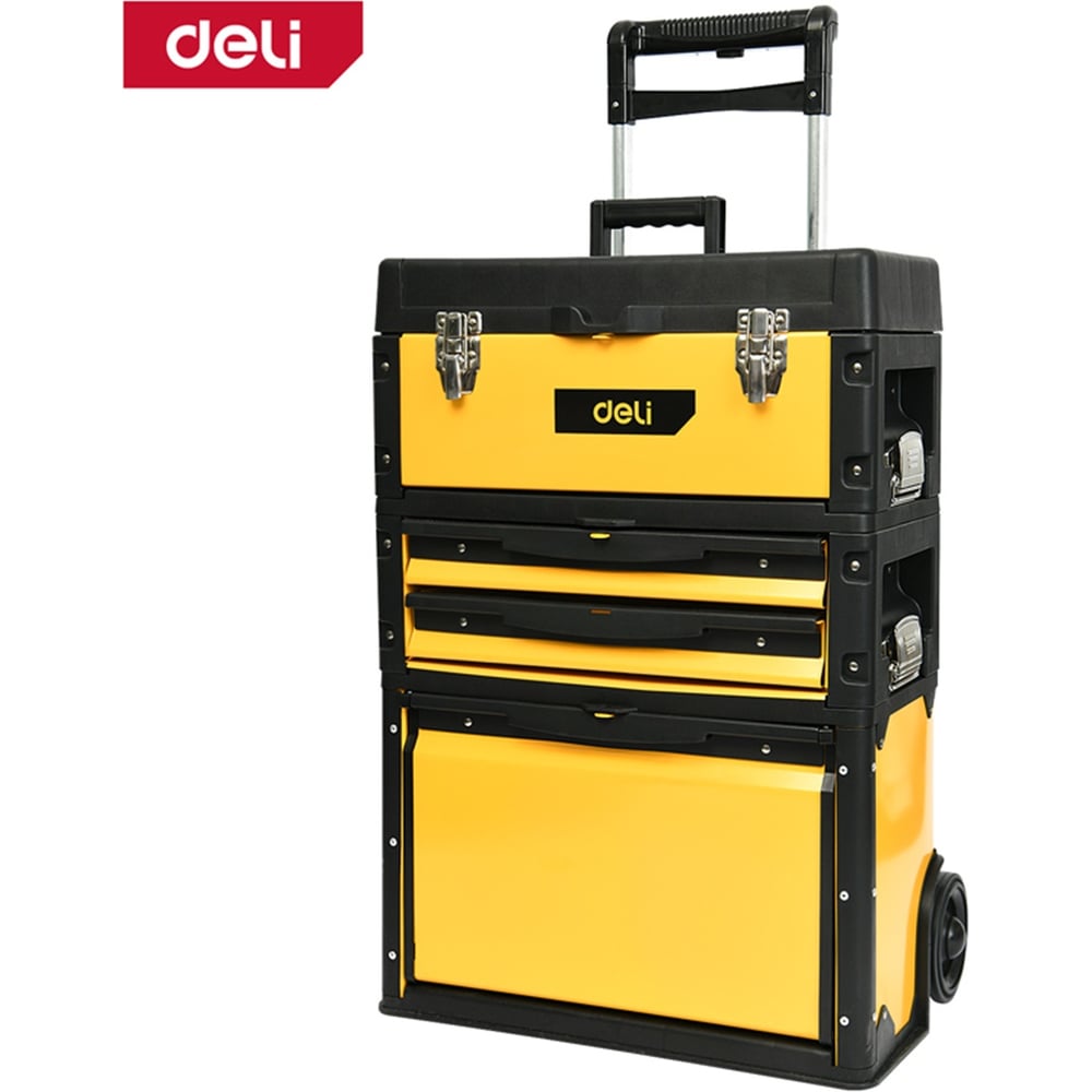 Изображение товара Модульный ящик для инструментов DELI DL-TS3C-20 на колесах с выдвижными секциями