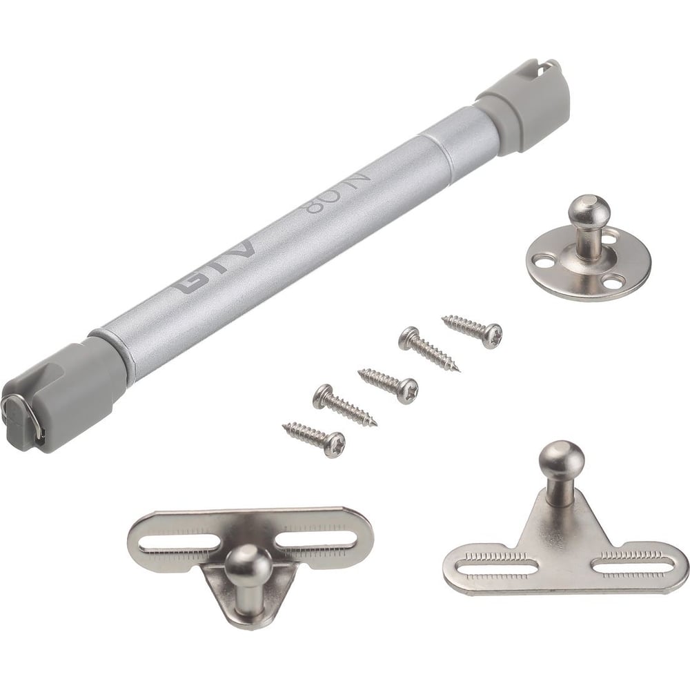 Изображение товара Мебельный газлифт GTV для откидных фасадов 80N серый PD-ECGDL-080