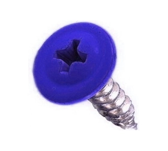 Изображение товара Саморез с прессшайбой Rizzel ПШ 4,2х16, RAL 5002, 1000 шт. 00000308139