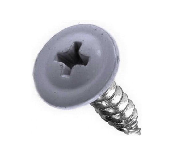 Изображение товара Саморез с прессшайбой Rizzel ПШ 4,2х13, RAL 7005, 1000 шт. 00000328576