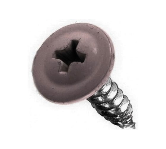 Изображение товара Саморез с прессшайбой Rizzel ПШ 4,2х19, RAL 8019, 1000 шт. 00000318059