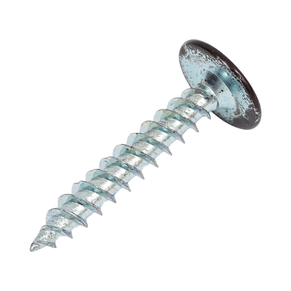 Изображение товара Саморез с прессшайбой Rizzel 4,2х25 оцинкованный RAL 8019, 500 шт.