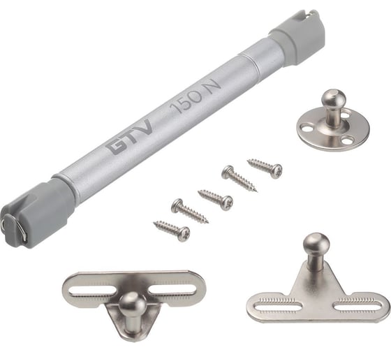 Изображение товара Мебельный газлифт GTV барный, для откидных фасадов 150N, серый, упаковка 50 шт PD-ECGDL-150