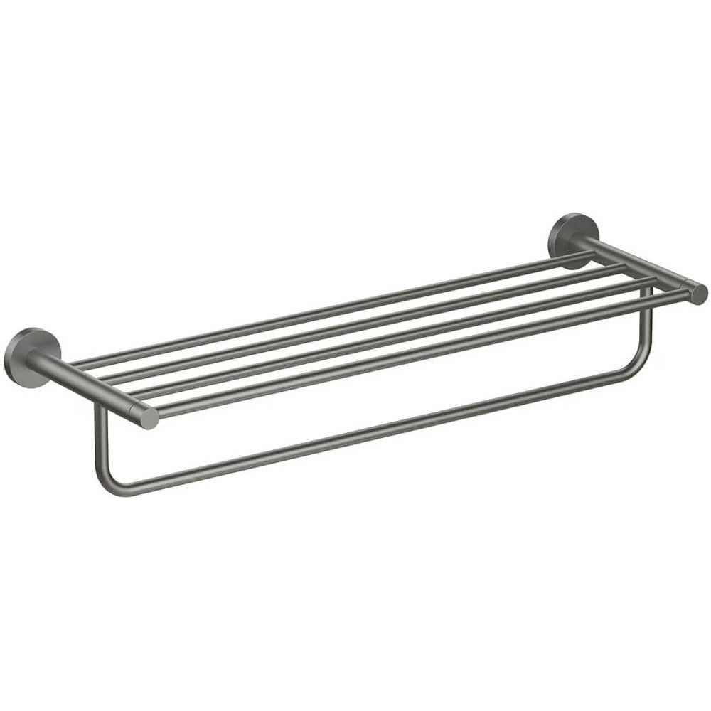 Изображение товара AQUATEK AQ4115BGM Полка для полотенец Европа черный хром