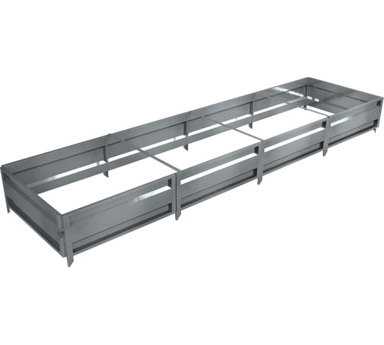 Изображение товара Сборная грядка Delta-Park GU 1х4 м, серебристая 30011_GU14Zn