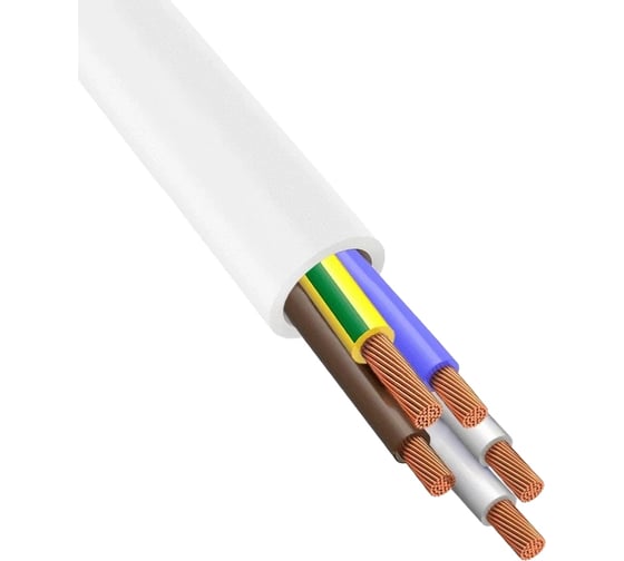 Изображение товара Провод ВЭКЗ ПВС 5*2,5, 380 В, бухта 50 м, ГОСТ VEKZ00357