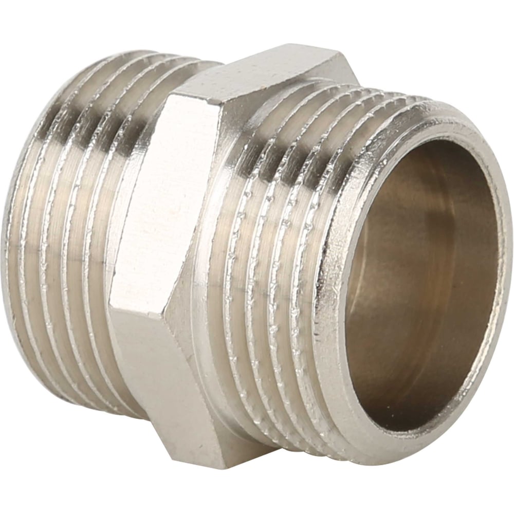 Изображение товара Ниппель НР-НР, никелированный Gappo 3/4" 10шт G2204.05