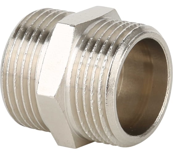 Изображение товара Ниппель НР-НР никелированный Gappo 1/2" (уп. из 10 шт.) G2204.04