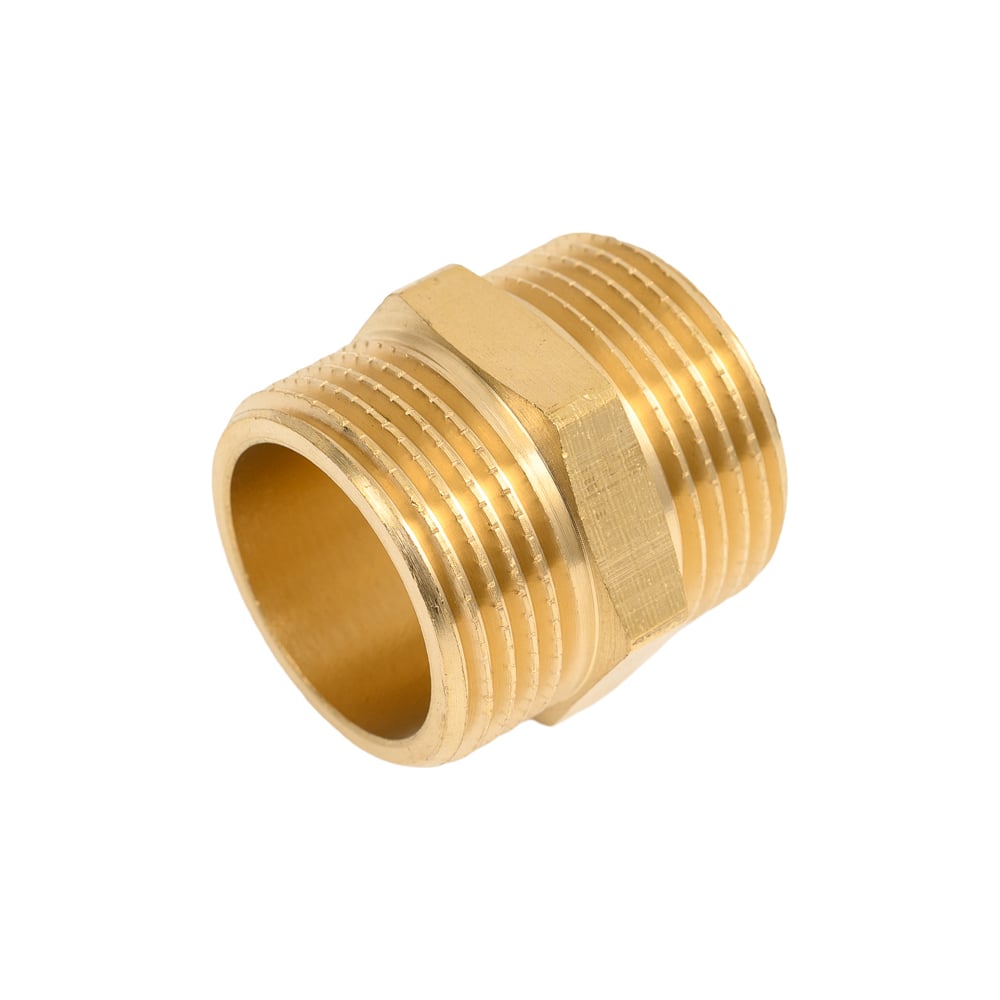 Изображение товара Ниппель Gappo НР-НР латунный 3/4" G1204.05 for водоснабжения и отопления