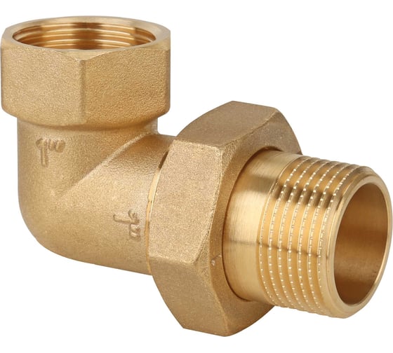 Изображение товара Американка угловая Gappo ВР-НР, латунная, 1" G1224.06