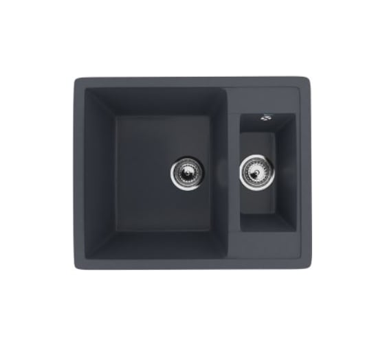 Изображение товара Кухонная мойка ULGRAN U-106 цвет: антрацит U-106-343