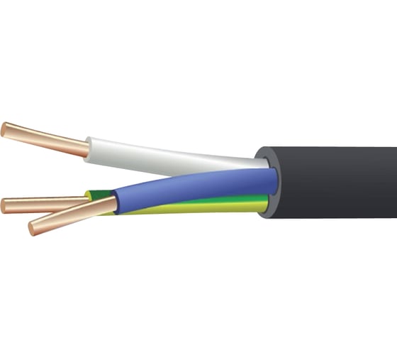 Изображение товара Кабель ВЭКЗ ВВГ-нг(А)-LS 3*2,5ok(N,PE)-0,66 (бухта 50 м) ГОСТ VEKZ00390