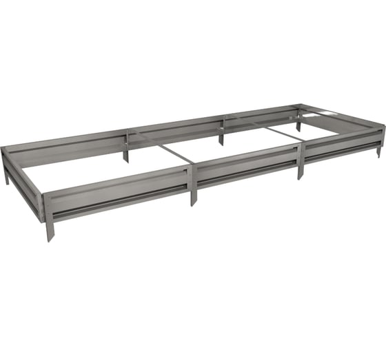 Изображение товара Готовая грядка Delta-Park GL 1х3 м, серебристая 30010_GL13Zn