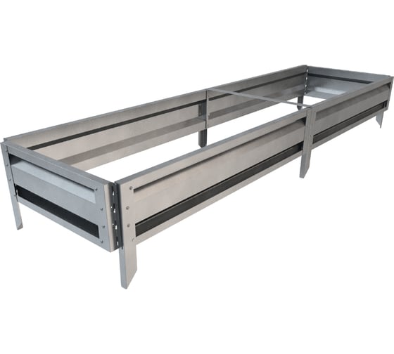Изображение товара Готовая грядка Delta-Park GL 1х2 м, серебристая 30010_GL12Zn