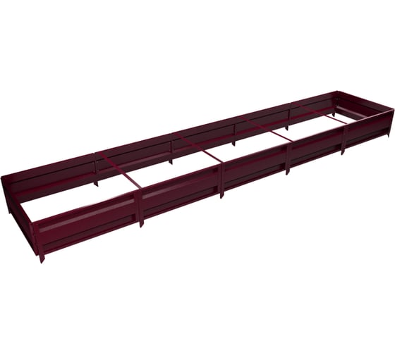 Изображение товара Сборная грядка Delta-Park GU 1х5 м, коричнево-красная 30011_GU15Ch