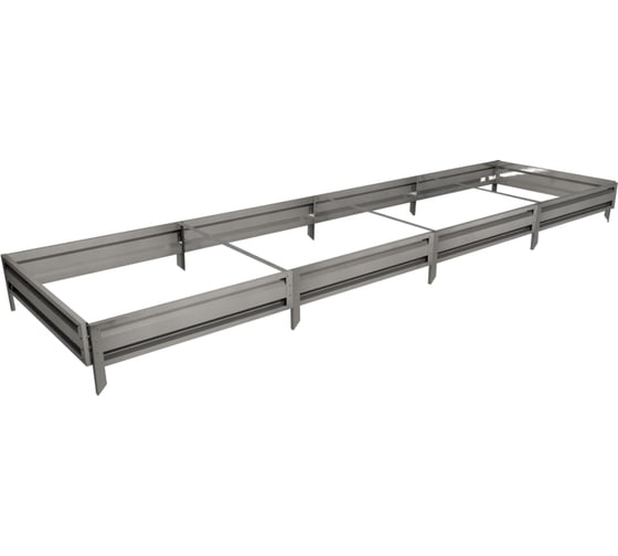 Изображение товара Готовая грядка Delta-Park GL 1х4 м, серебристая 30010_GL14Zn