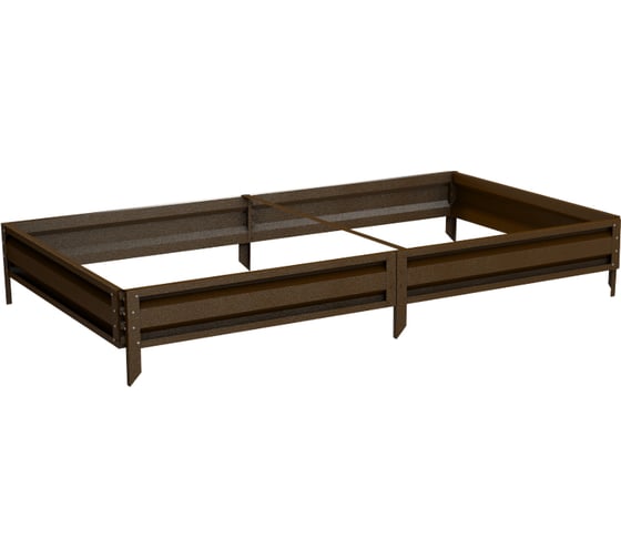 Изображение товара Готовая грядка Delta-Park GL 1x2 м, коричневая 30010_GL12Br