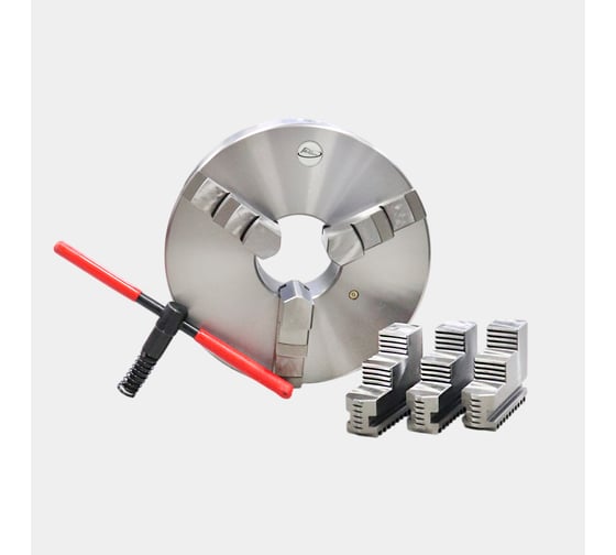 Изображение товара Патрон токарный 3-х кулачковый РОСИНСТРУМЕНТ d400 с комплектом обратных кулачков (7100-0043П) 71043P