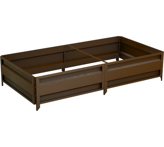 Изображение товара Сборная грядка Delta-Park GU 1х2 м, коричневая 30011_GU12Br