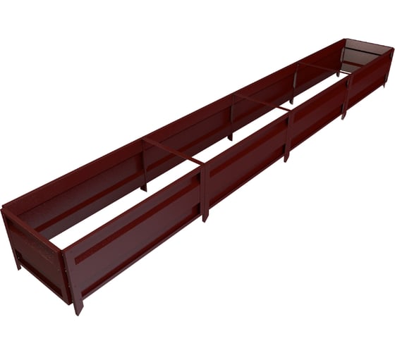 Изображение товара Сборная грядка Delta-Park GU 0.5х4 м, коричнево-красная 30011_GU504Ch