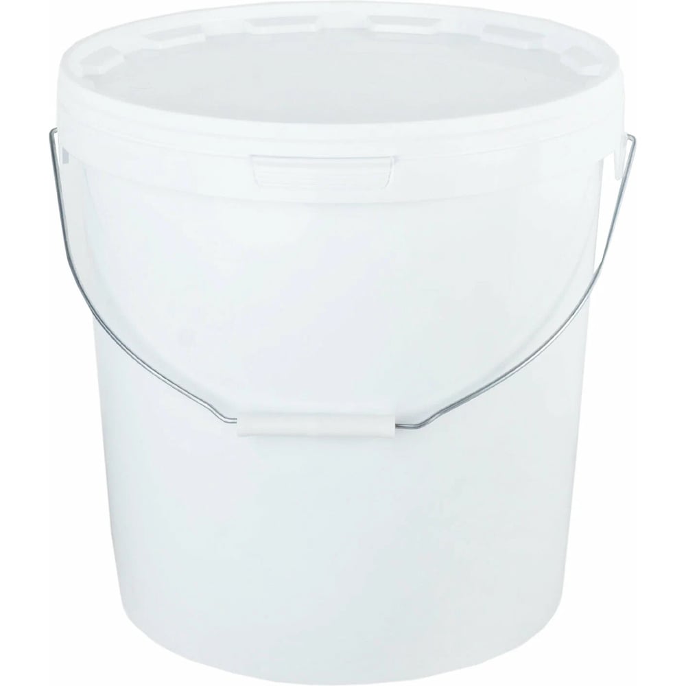 Изображение товара Пластиковое ведро с крышкой INVAMAT 20 л белое для краски