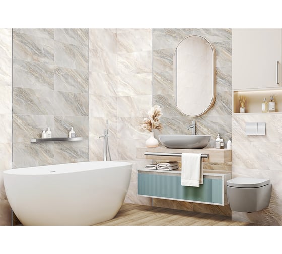 Изображение товара Декор NewTrend Sunrock Dark Point 300x600x9, серый DW36SNK15