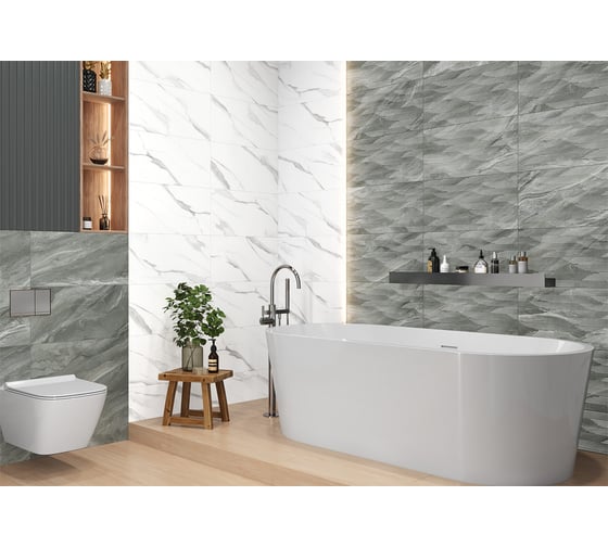 Изображение товара Декор NewTrend Way Dark Arrow 300x600x9, серый DW36WAY17