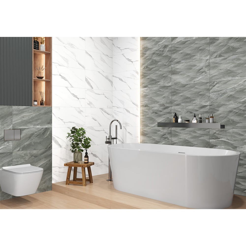 Изображение товара Керамическая плитка NewTrend Way Light Arrow 300x600 глянцевая белая