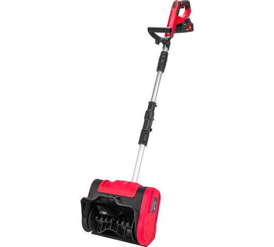 Изображение товара Cнегоуборщик аккумуляторный Rockforce с регулируемой телескопической стойкой 92-110 см, ширина уборки 26 см, высота уборки 16 см, max дальность выброса 5.5 м, 101 дБ, 2700 об/мин RF-HST280A(61689)