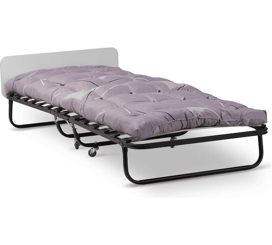 Изображение товара Раскладушка взрослая Формула мебели сад для сна, с матрасом, на металлических колёсах КР0042