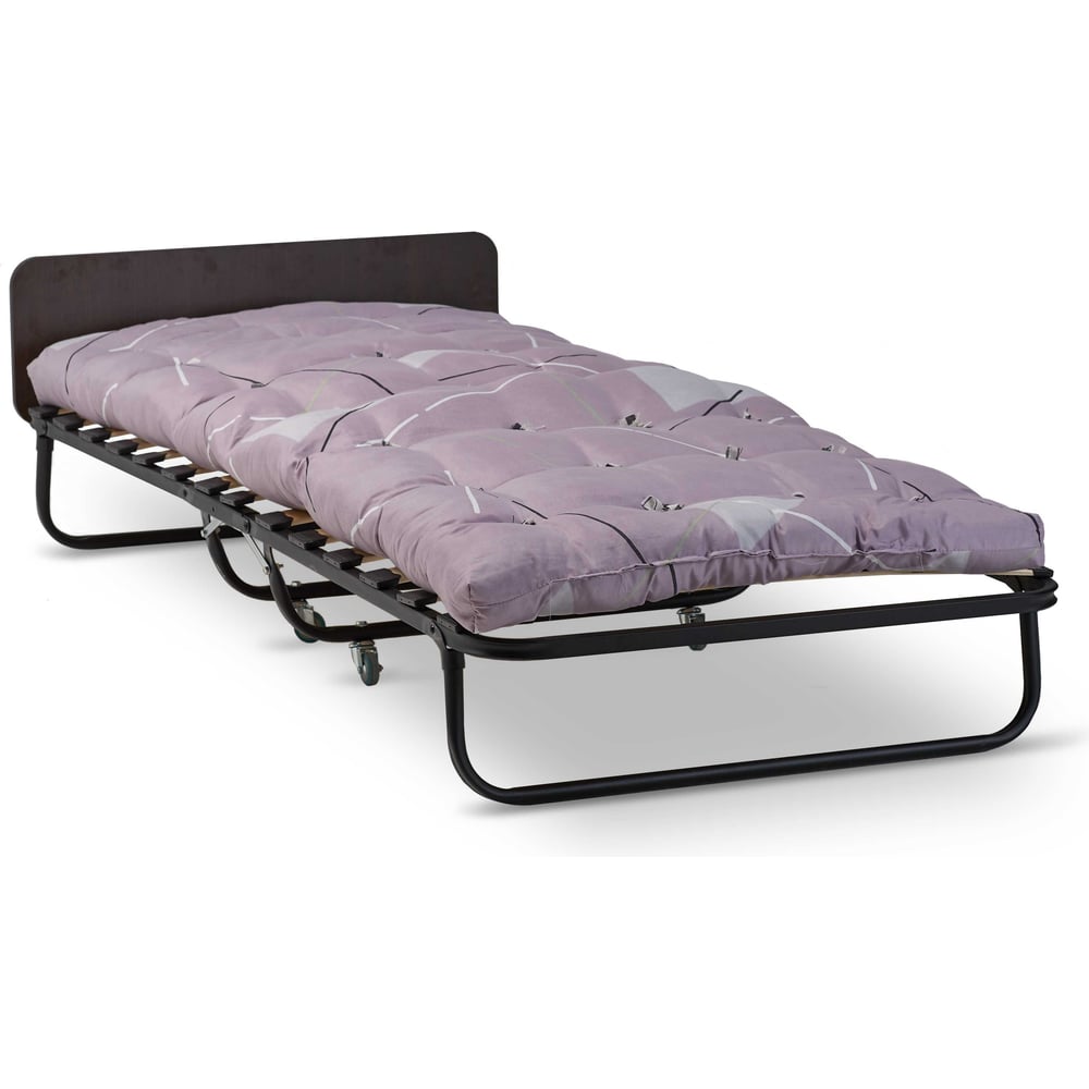 Изображение товара Раскладушка Формула мебели сад с матрасом, взрослая, до 120 кг, сложенная 1130x800 мм