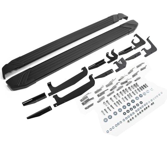 Изображение товара Пороги на автомобиль Black для Changan CS35 Plus I поколение рестайлинг 2022-н.в, рынок РФ, 180 см, 2 шт., алюминий, Rival F180ALB.8905.1