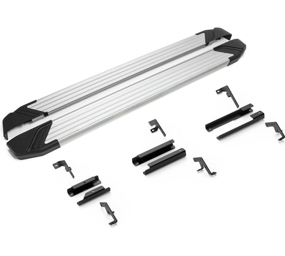 Изображение товара Пороги на автомобиль Silver для Changan UNI-K 2024-н.в., рынок РФ, 193 см, 2 шт., алюминий, F193ALB.8904.1 Rival F193AL.8904.1