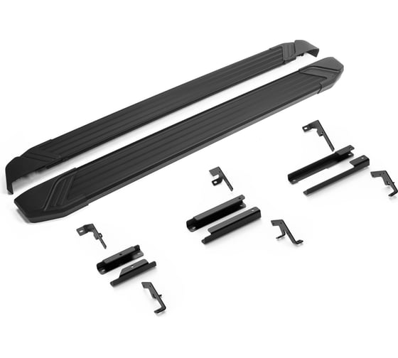 Изображение товара Пороги на автомобиль Black для Changan UNI-K 2024-н.в., рынок РФ, 193 см, 2 шт., алюминий, Rival F193ALB.8904.1