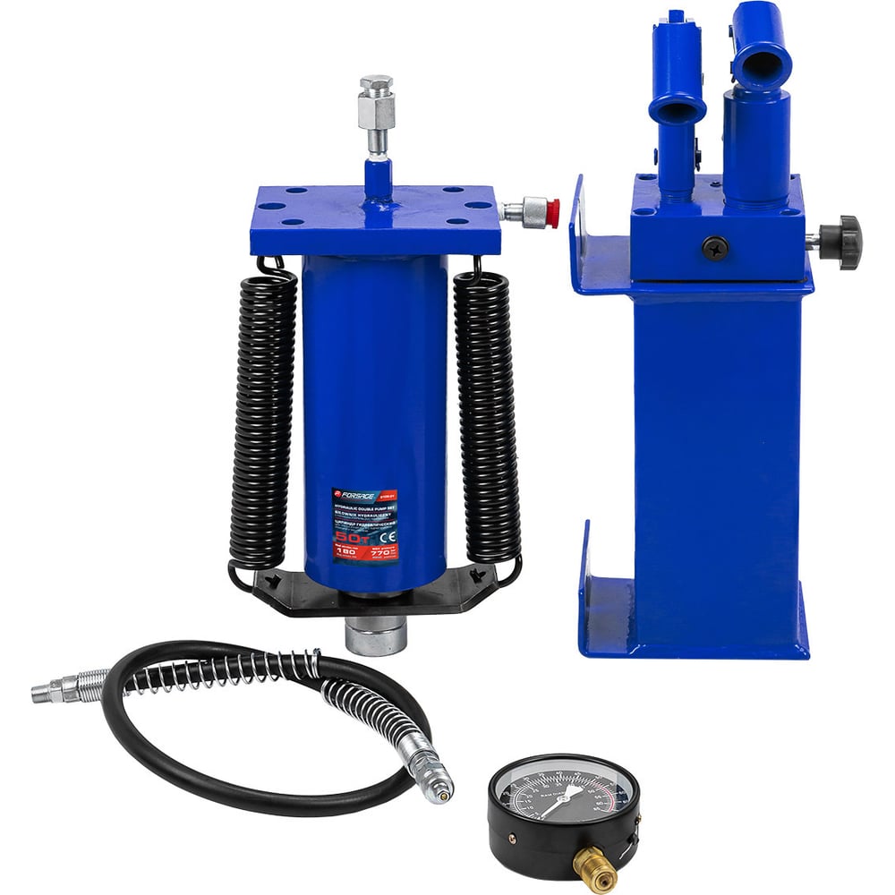 Изображение товара Цилиндр гидравлический для пресса в комплекте со станцией гидравлической и манометром, 50т Forsage F-0100-3Y(60419)