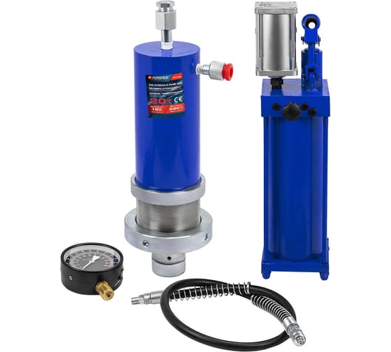 Изображение товара Цилиндр гидравлический для пресса в комплекте со станцией гидравлической и манометром, 20т Forsage F-0101-3W(60421)